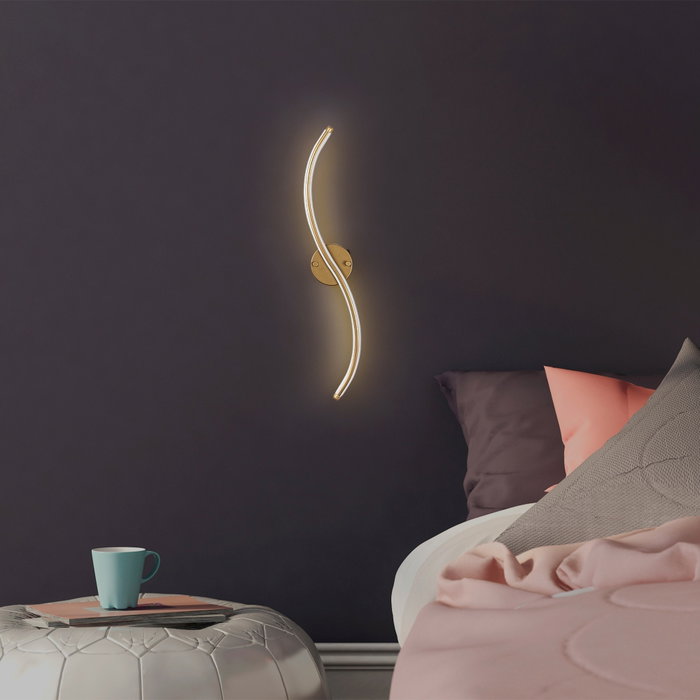 Opviq Yılan - 13280 Lámpara de pared Dorada Opviq Yılan - 13280 Lámpara de pared Dorada